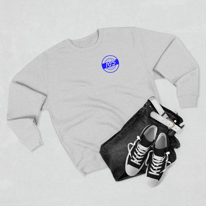 Adult 105 Christian Blue and White Letters Crewneck