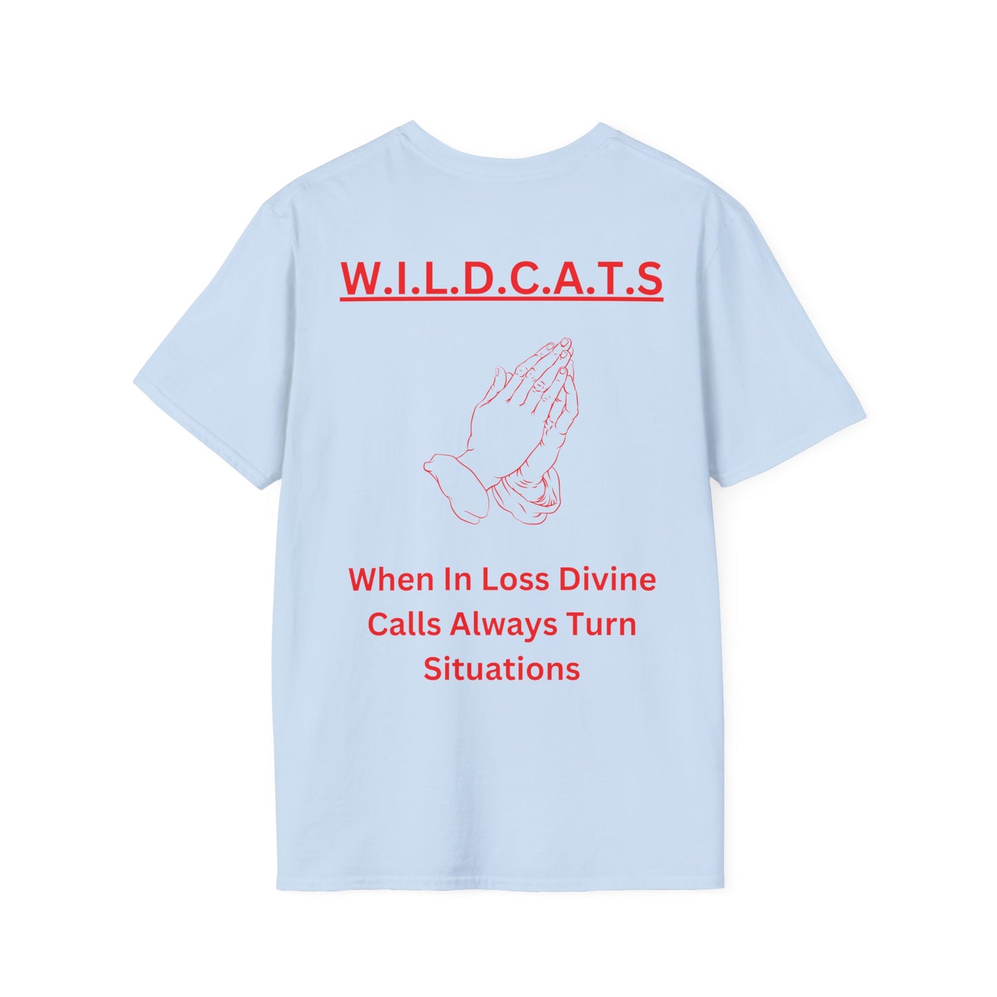 Wildcats Christian Red Letters & Picture