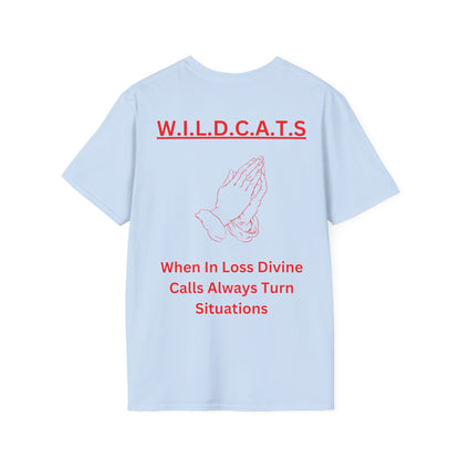 Wildcats Christian Red Letters & Picture