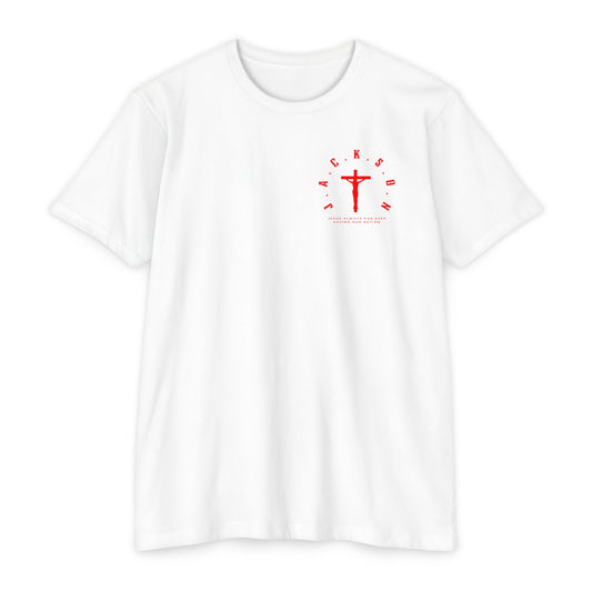 Jackson Red Cross & Letters Blended