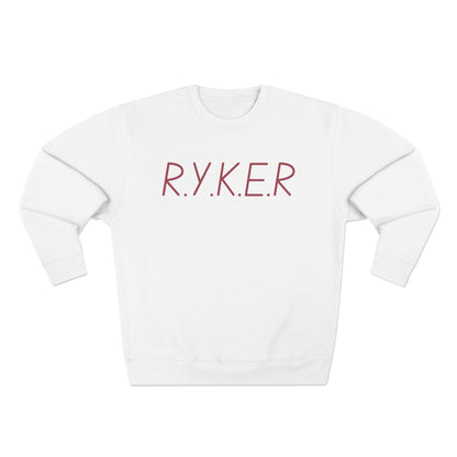 RYKER Christian Marron Letters Crewneck