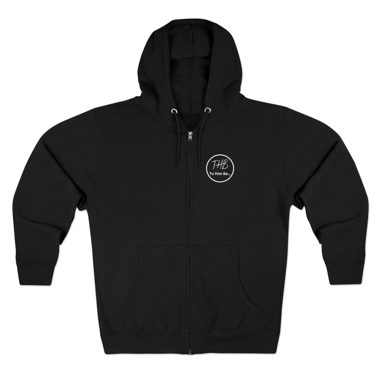 Clothe Yourself White Hoodie Zipper (scripture)