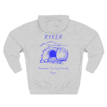 RYKER Christian Blue Letters Hoodie
