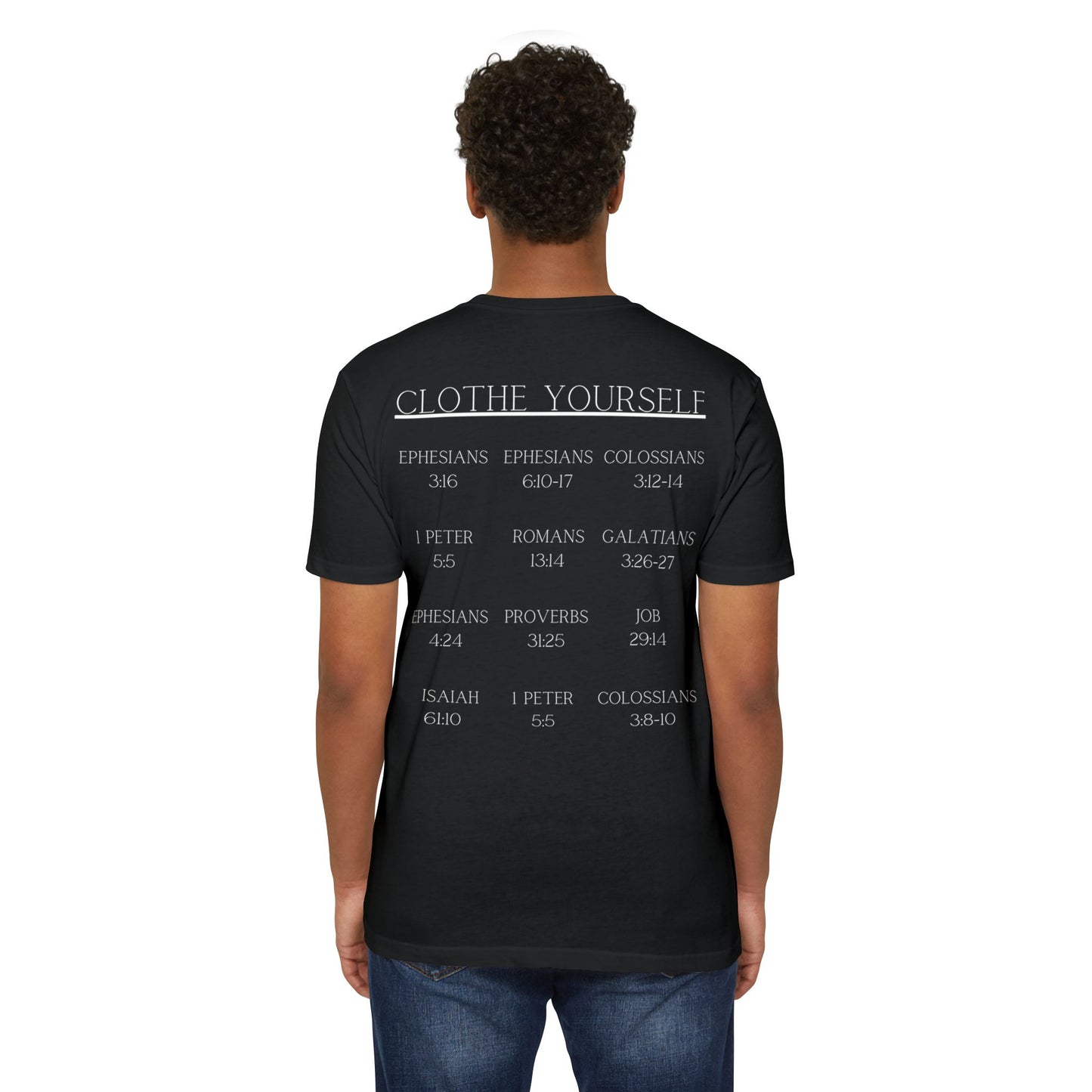 Adult Clothe Yourself  Christian White Tshirt Premium Tee