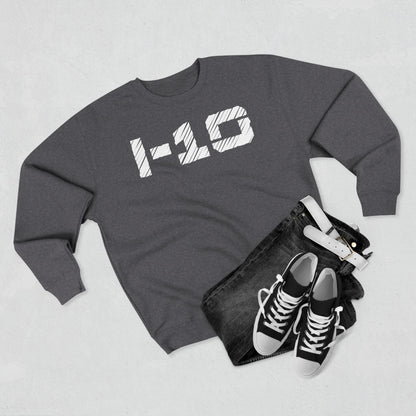 Adult I-10 Christian White Words Crewneck