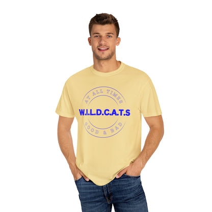 Wildcats Christian Blue Letters & Picture