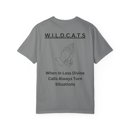 Adult Wildcats Christian Black Letters & Picture Heavyweight