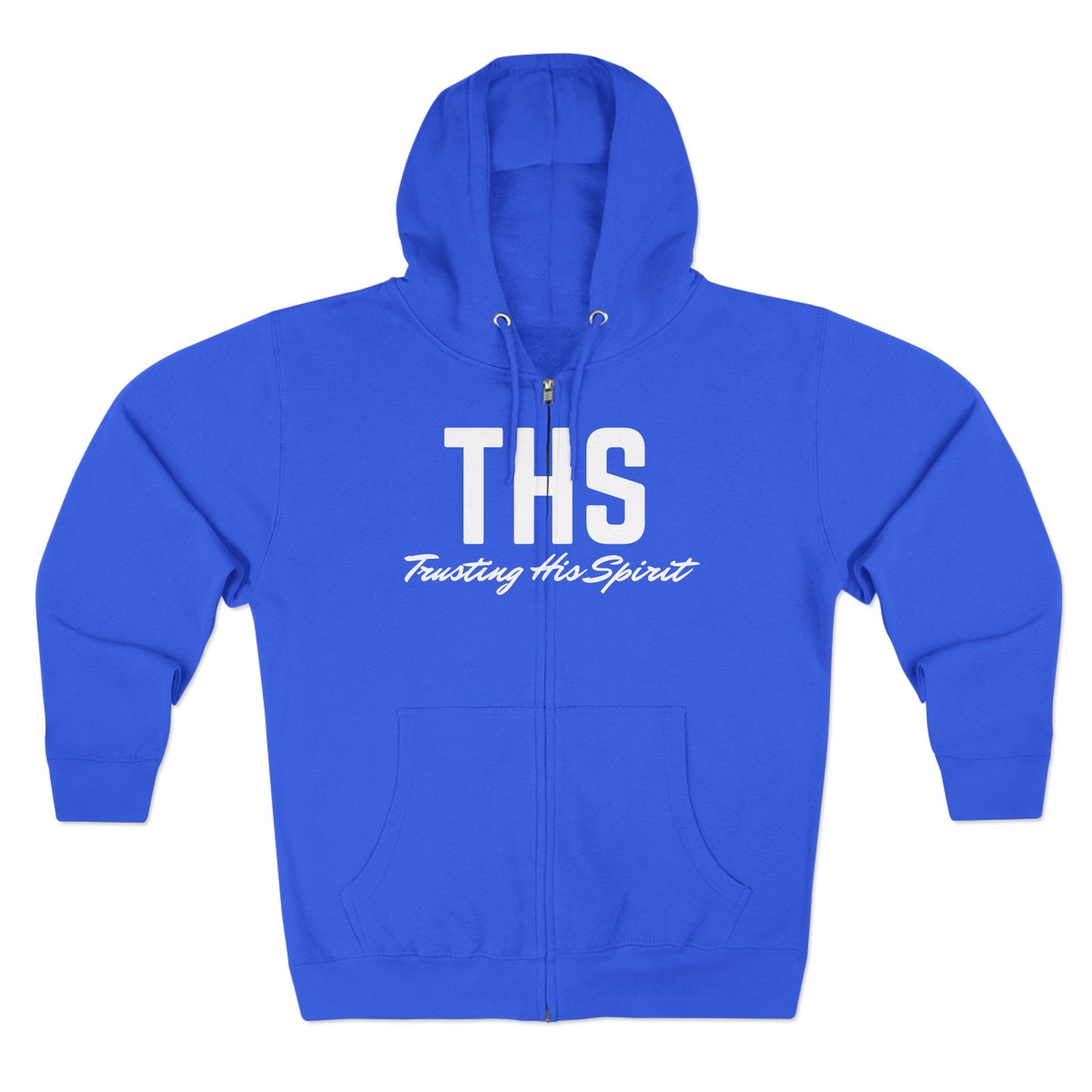 Adult THS Christian White Letters Zipper Hoodie