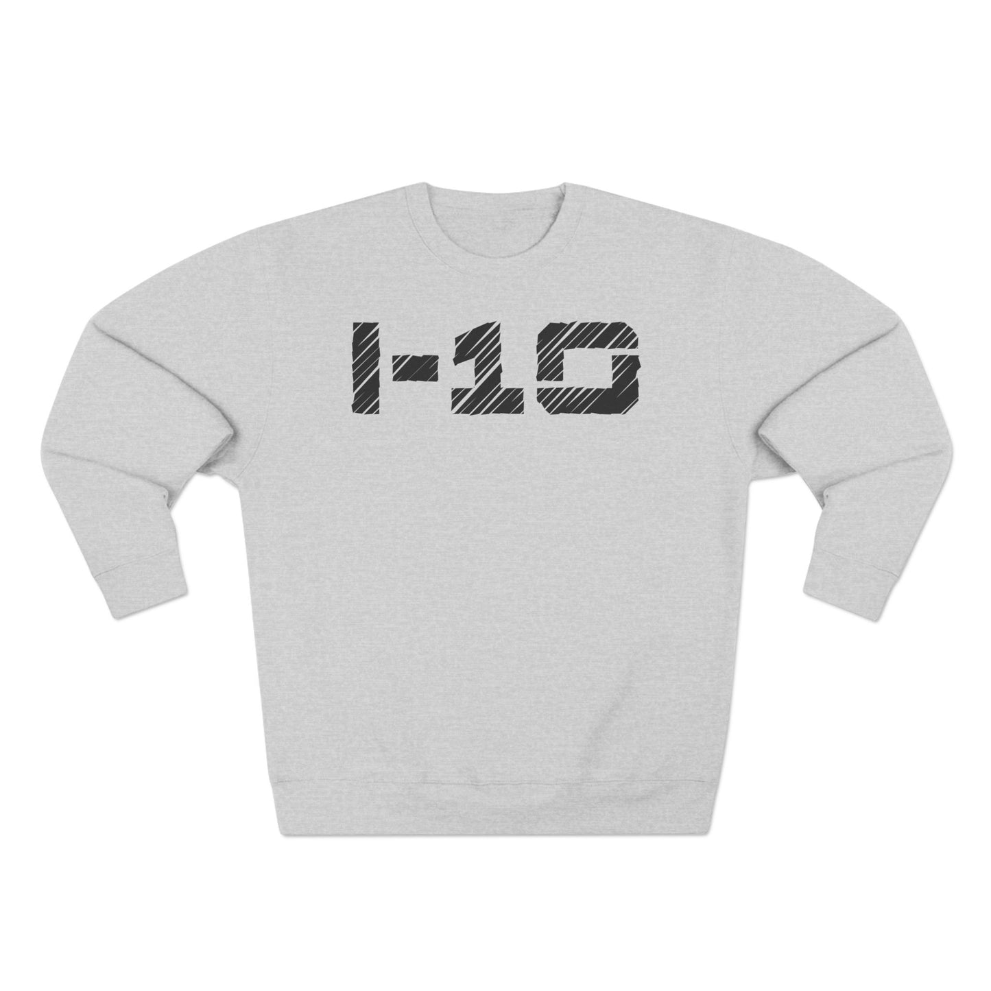 Adult I-10 Christian Black Words Crewneck