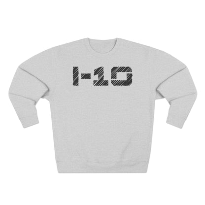 Adult I-10 Christian Black Words Crewneck