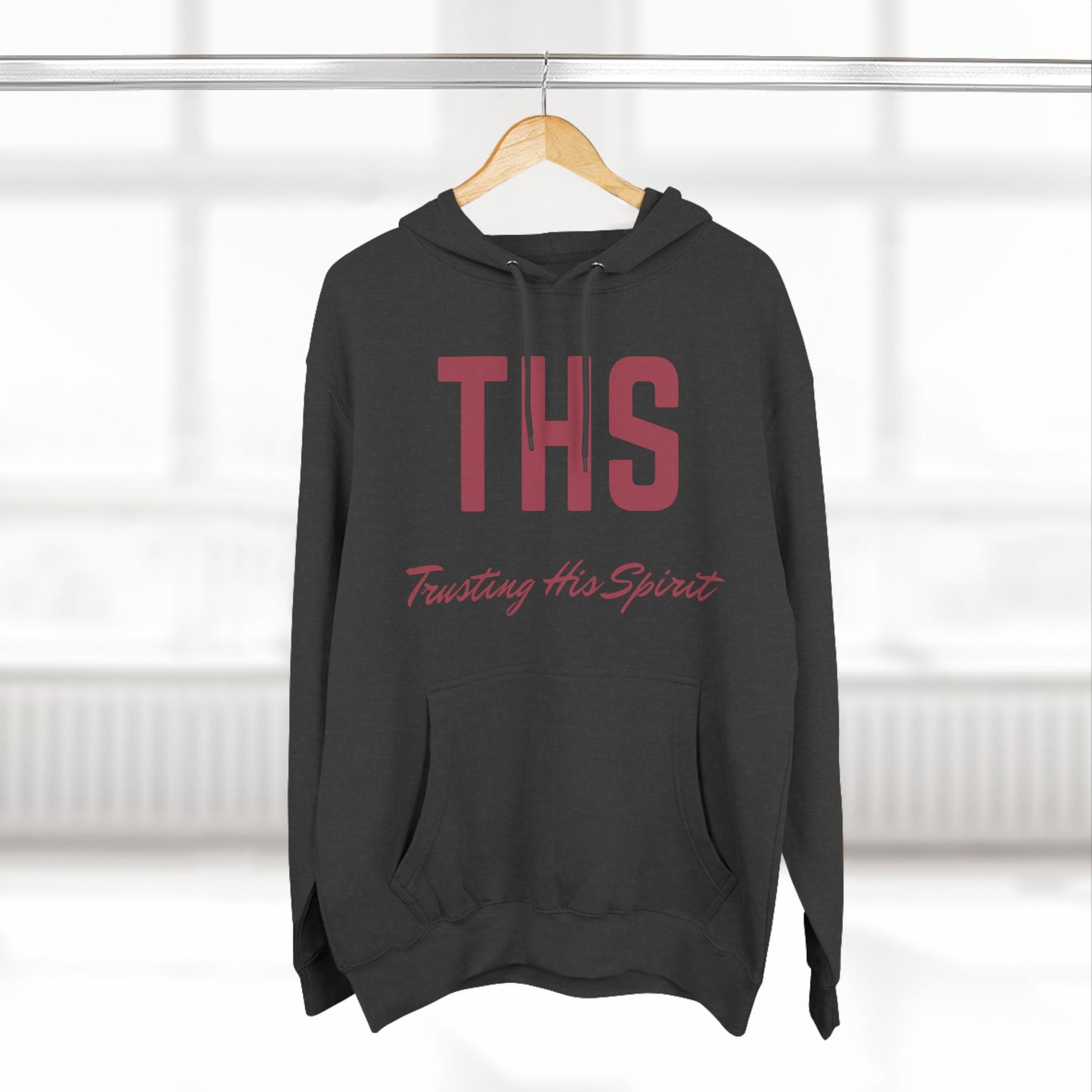 Adult THS Christian Marron Letters Hoodie