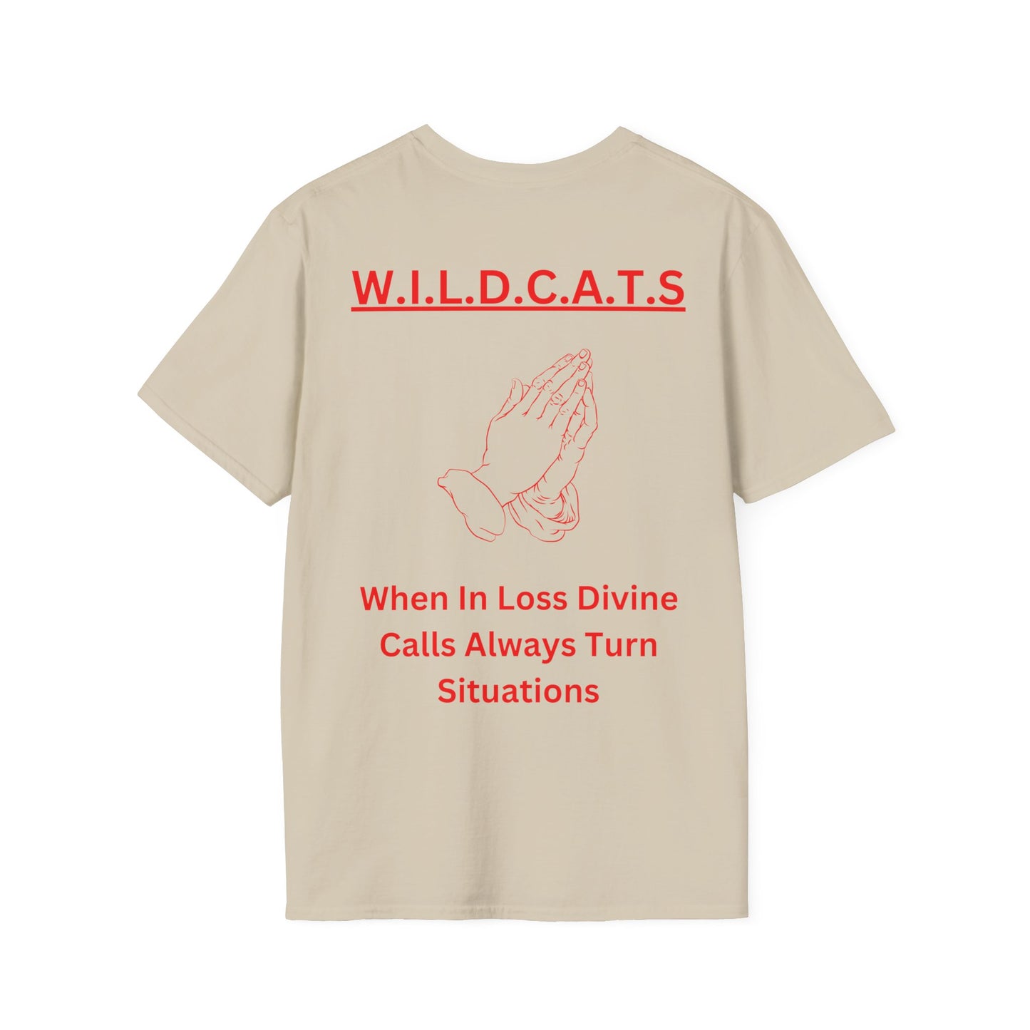 Wildcats Christian Red Letters & Picture
