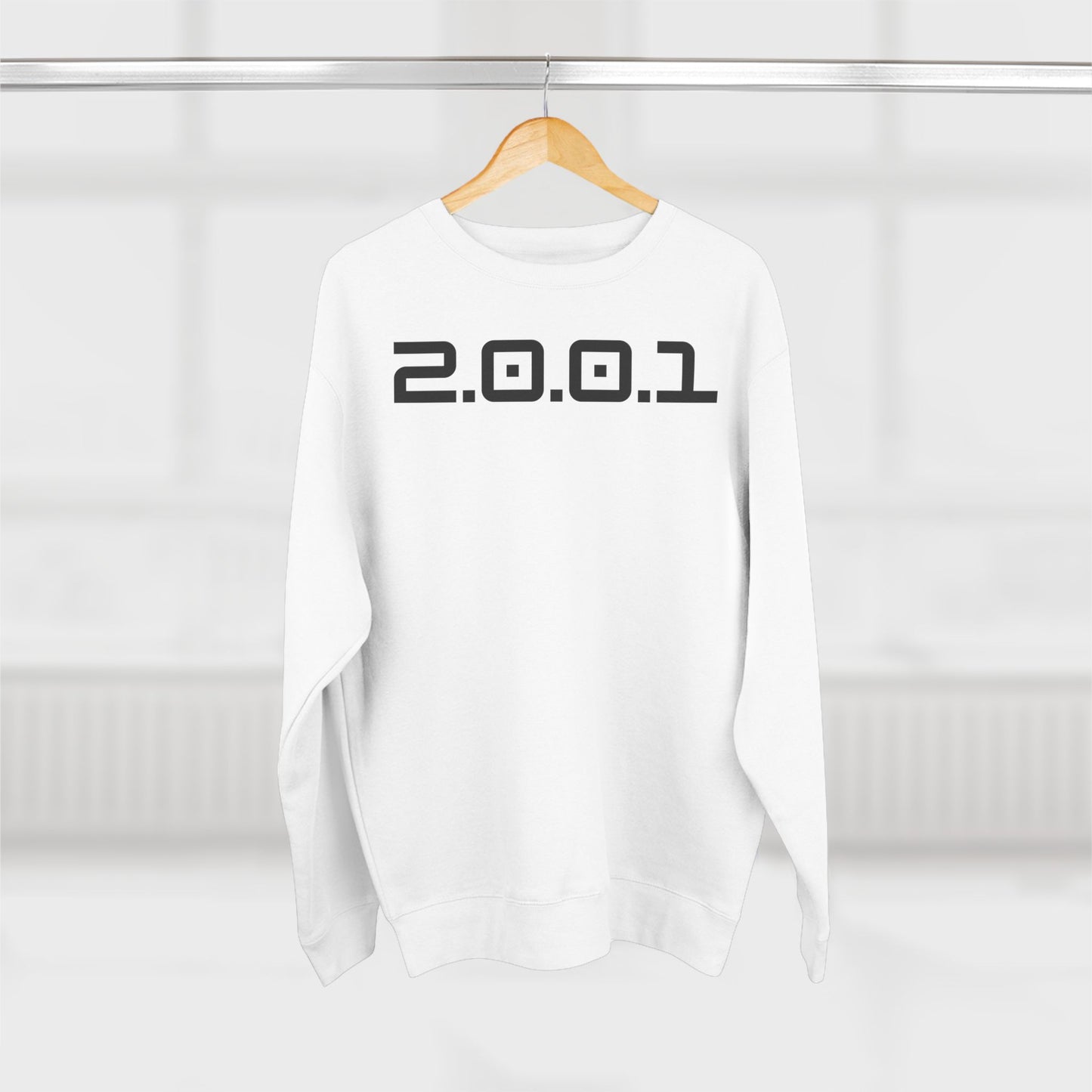 Adult 2001 Christian Black Words Crewneck