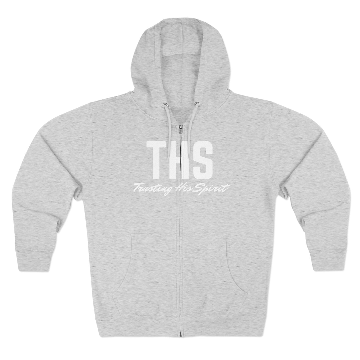 Adult THS Christian White Letters Zipper Hoodie