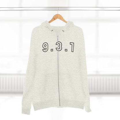 931 Black Hoodie Zipper