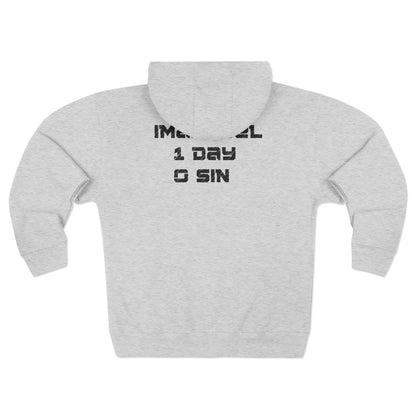I-10 Christian Black Words Hoodie Zipper