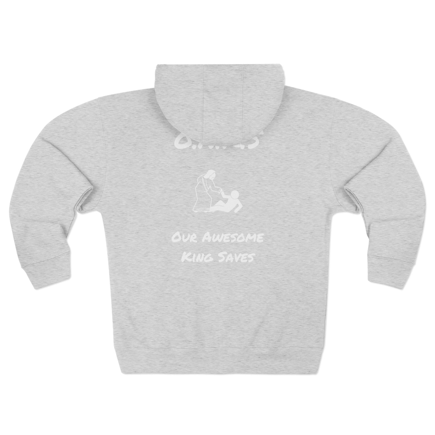 Adult Oaks Christian White Zipper Hoodie