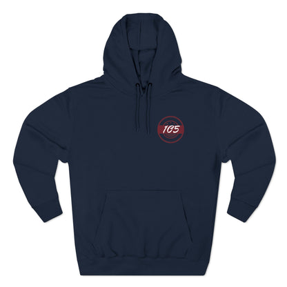 Adult 105 Christian Marron and White Letters Hoodie