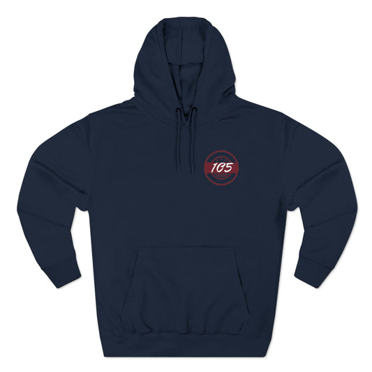 Adult 105 Christian Marron and White Letters Hoodie