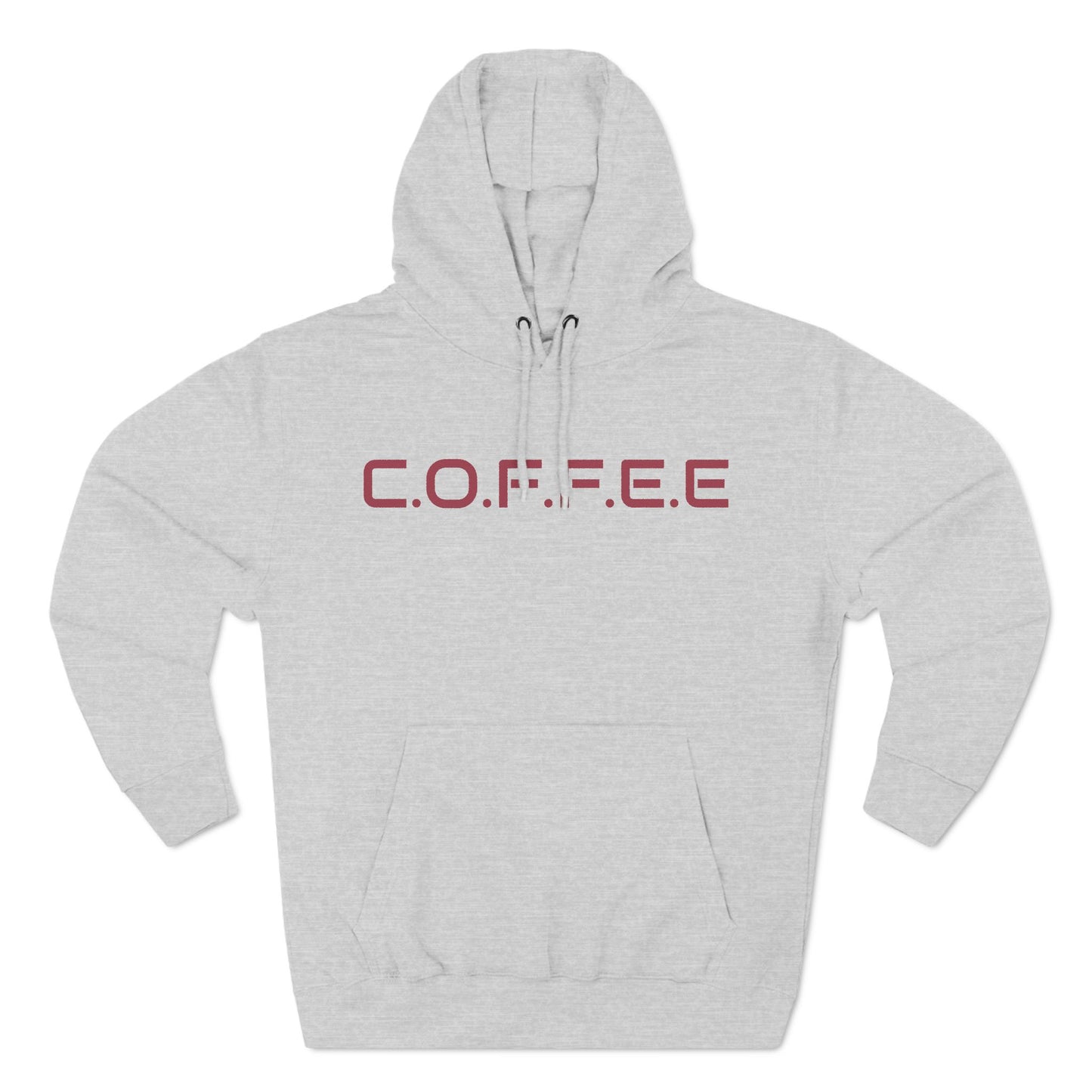 Adult Coffee Christian Marron Words Only Hoodie