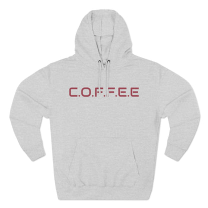 Adult Coffee Christian Marron Words Only Hoodie