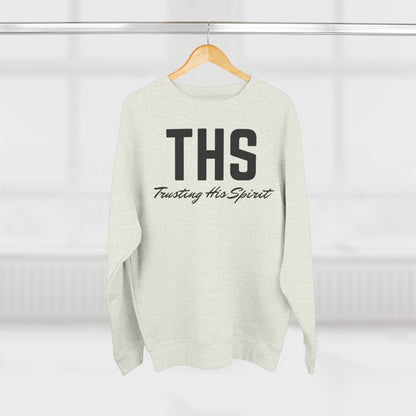 Adult THS Christian Black Letters Crewneck