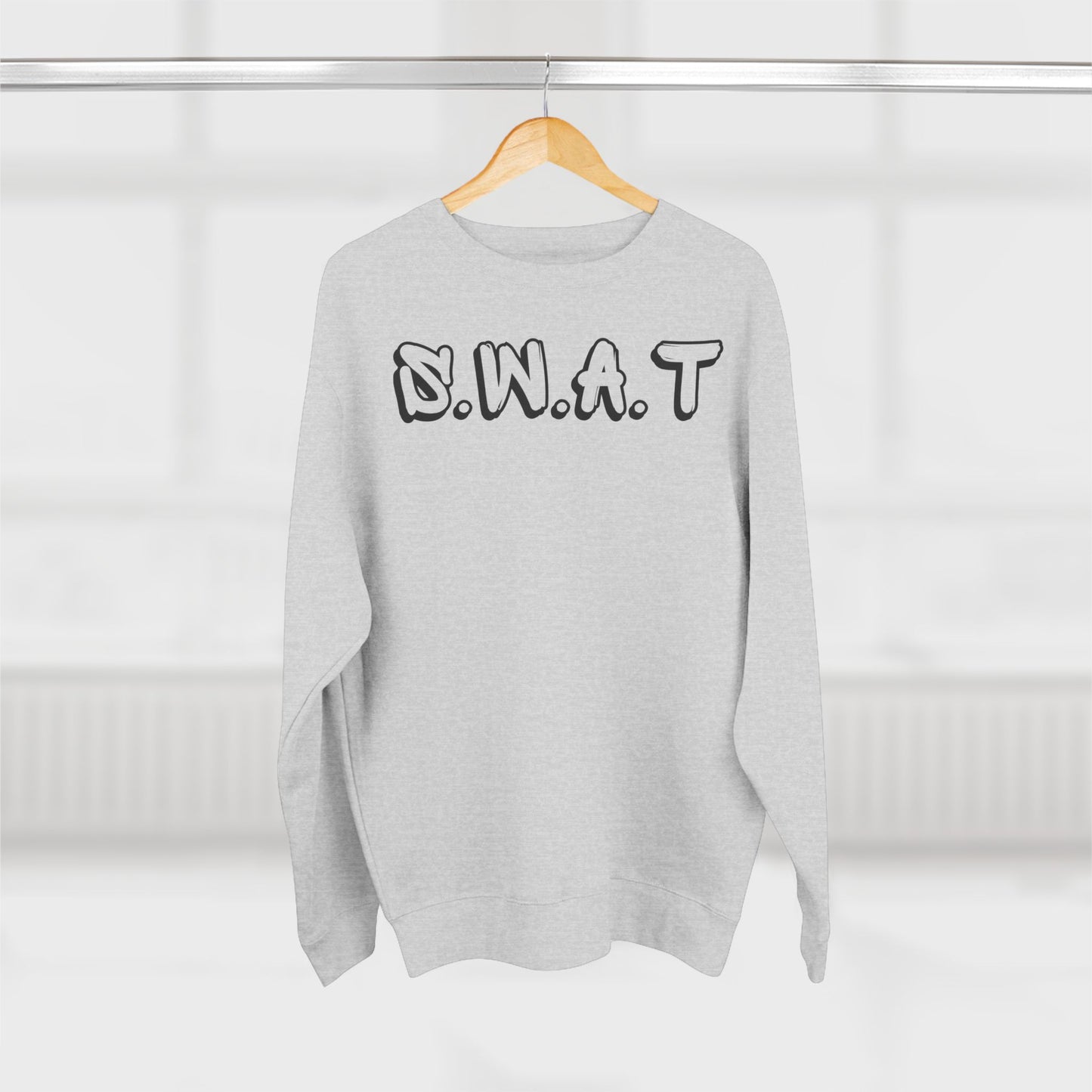 Adult Swat Christian Black Words Crewneck
