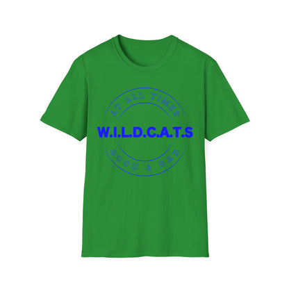 Wildcats Christian Blue Letters & Picture